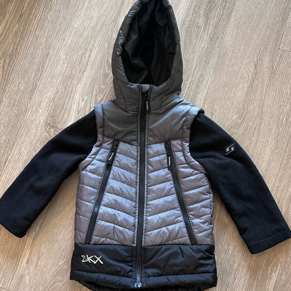 Skechers SKX Boys Hybrid Puffer Jacket - Size 5/6 (M) - EUC